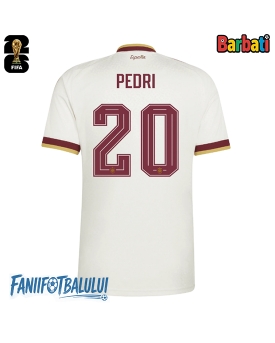 Spania Pedri Gonzalez #20 Tricou Fotbal Replică Mondial 2026 Barbati Deplasare